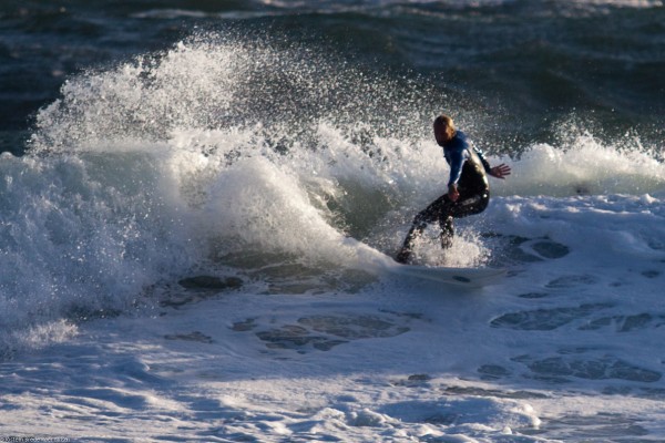 Erik Botner on the cutback attack saltstein surf surfshop.no