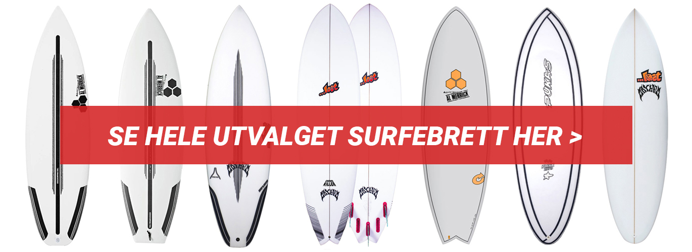 Se hele utvalget surfebrett her